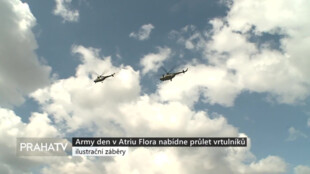Army den v Atriu Flora nabídne průlet vrtulníků